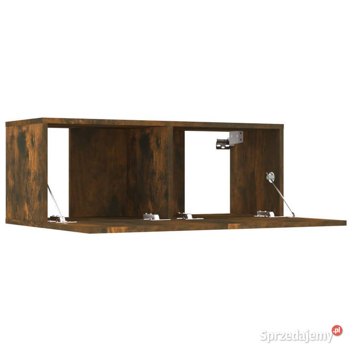 Ścienne szafki TV 2 przydymiony dąb 80x30x30 sprzedam