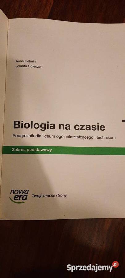 Biologia na czasie 1 podręcznik LO i Tech Kraków sprzedam