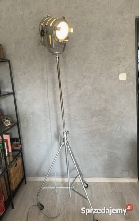Lampa PRL filmowa Vintage loft stojąca Oświetlenie Poznań