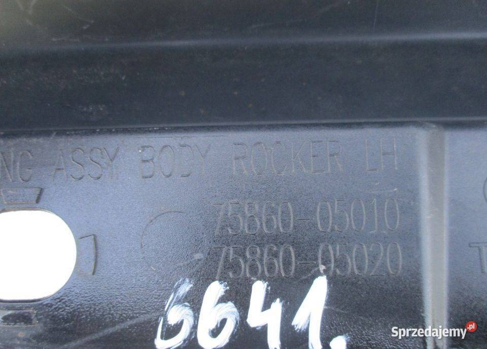 TOYOTA AVENSIS T27 PRÓG LEWY 7586005010 osobowe wielkopolskie Nowy Tomyśl sprzedam