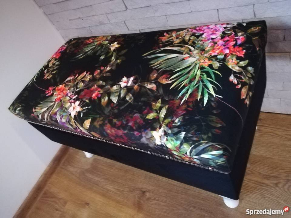 Pufa Ławka pawie kwiaty Dekoracje i ozdoby Stalowa Wola