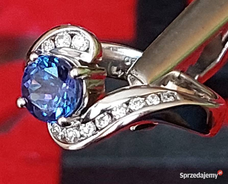 Pierścionek Damski Złoto 585 14k Tanzanite i Pierścionki mazowieckie Grodzisk Mazowiecki