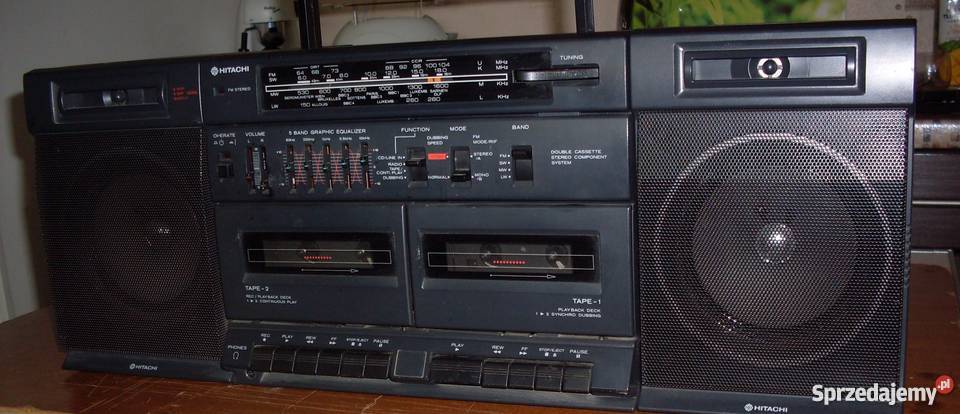 Radiomagnetofon HITACHI TRKW530E Pozostałe wielkopolskie Poznań sprzedam