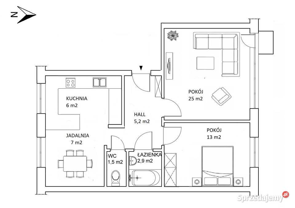 Podgrodzie 60 m2 do wejścia Olsztyn