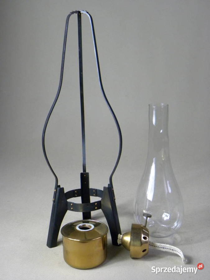 Lampa naftowa na trójnogu lampka Legnica