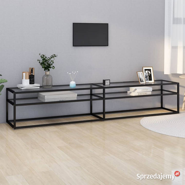 Szafka pod TV przezroczysta 220x40x405 hartowane mazowieckie Warszawa