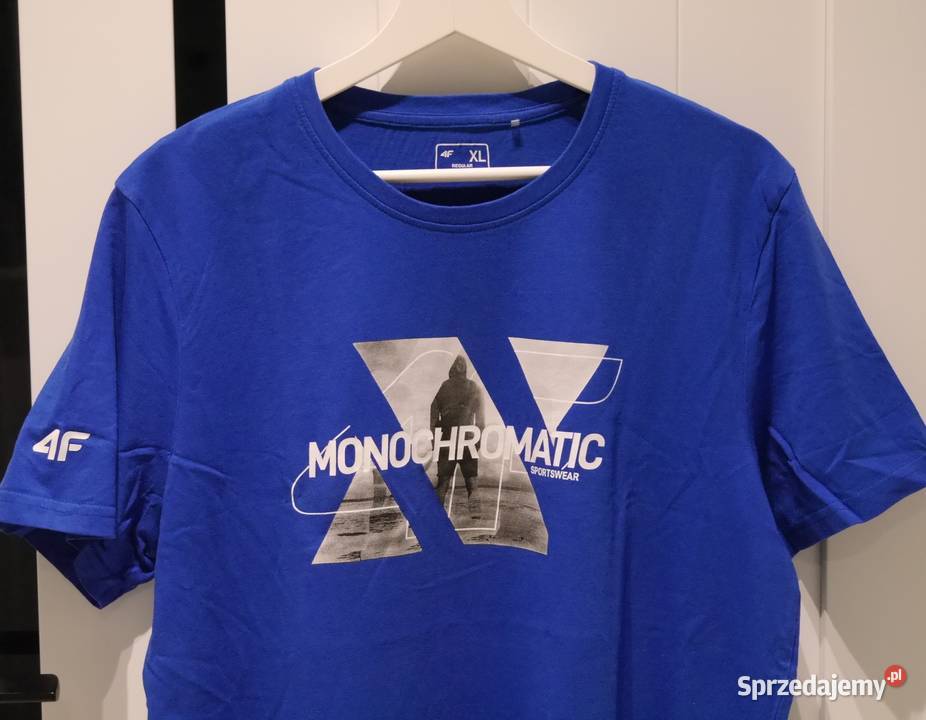 4F świetna koszulka chabrowa nowa XL Odzież codzienna Odzież codzienna Wrocław