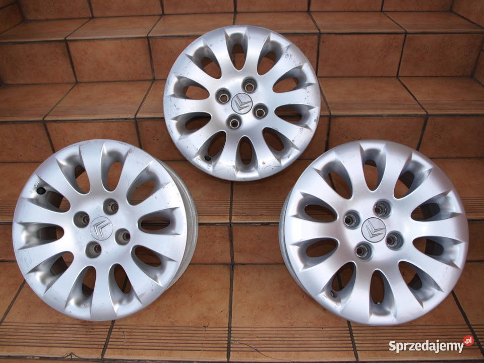Citroen felgi alufelgi 15 oryginalne 3 sztuki
