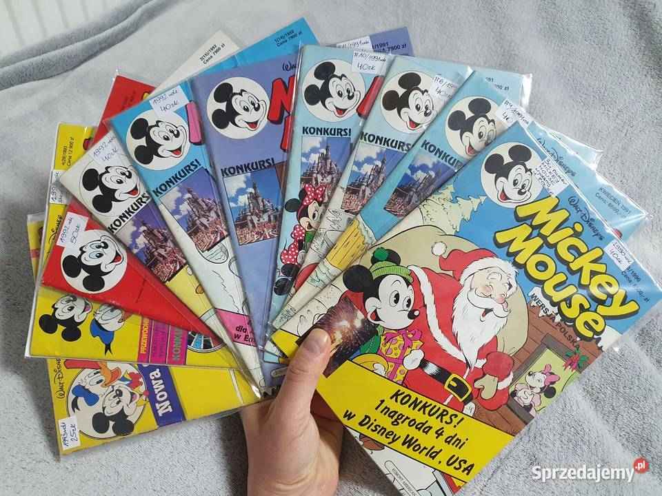 Mickey Mouse zestaw 10 komiksów lata 90te Komiksy sprzedam