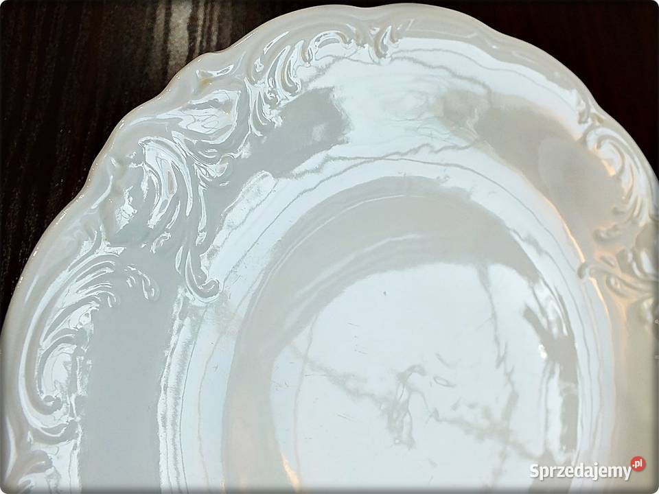 Talerz Porcelana Wawel 24 Biały Talerz z Żary sprzedam