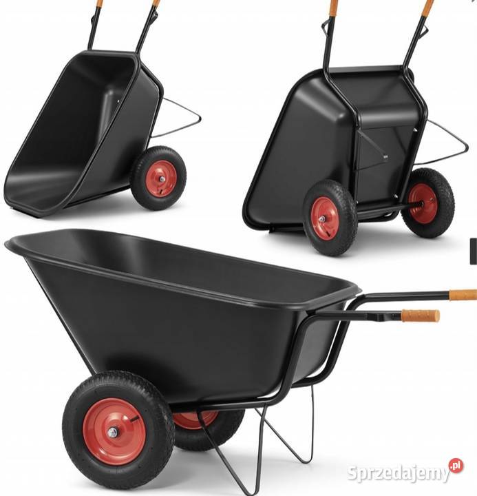 Taczka z tworzywa dwukołowa 240L o ładowność 300 Kraków