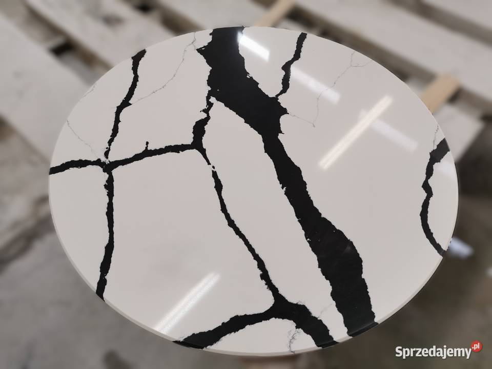 Blat okrągły do stolika CALACATTA BLACK 15 Przemyśl sprzedam