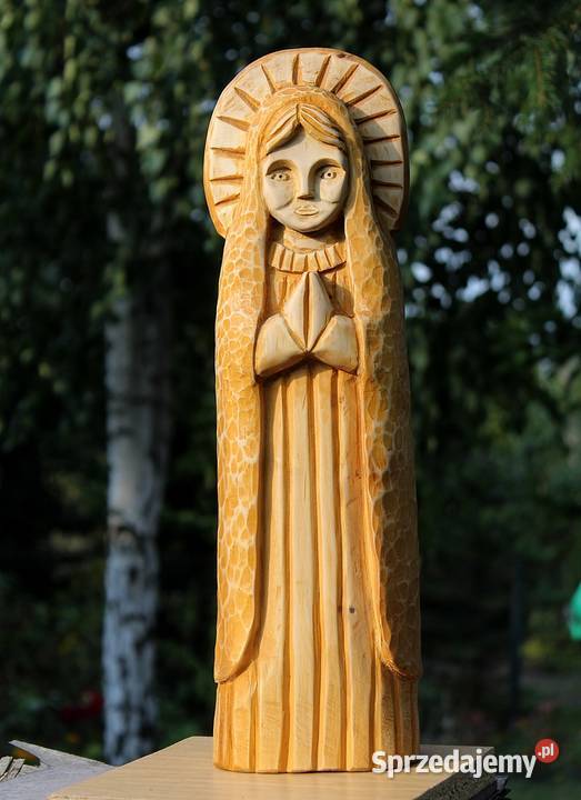 Święta Maria matka Jezusa rzeźba ludowa
