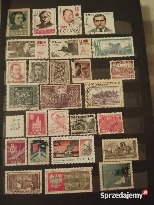 Piękna kolekcja znaczków w rodzinie lat Olsztyn