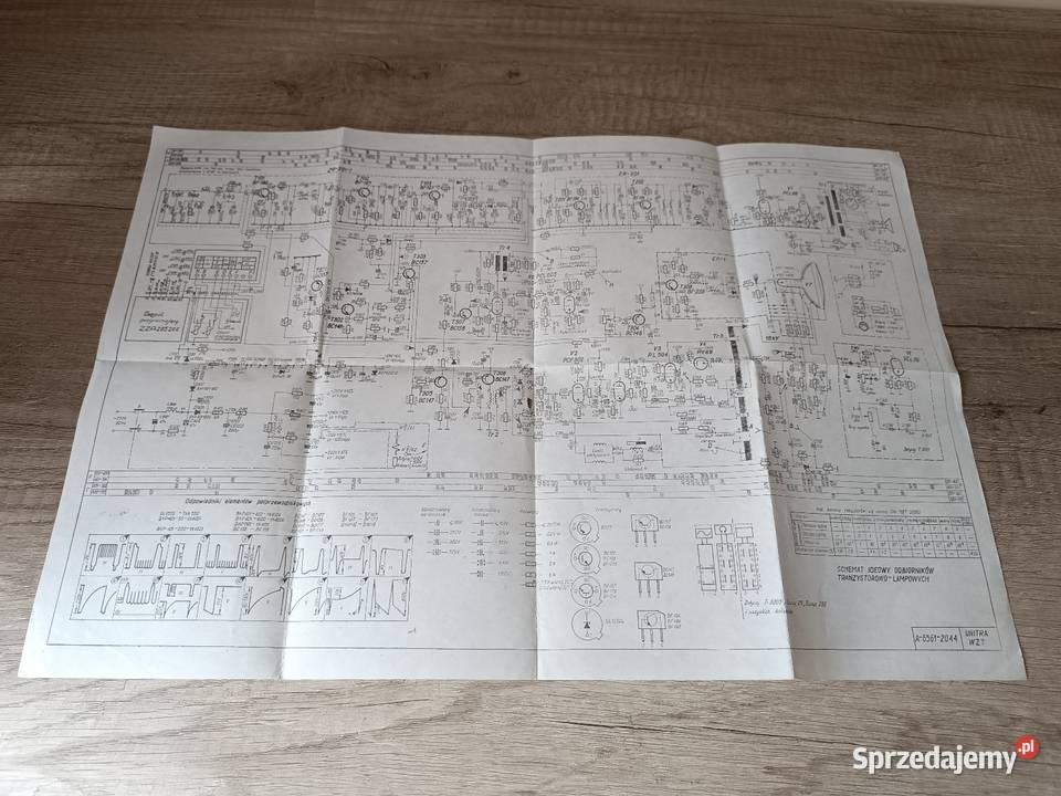 Schemat ideowy odbiorników tranzystorowo Rzeszów sprzedam