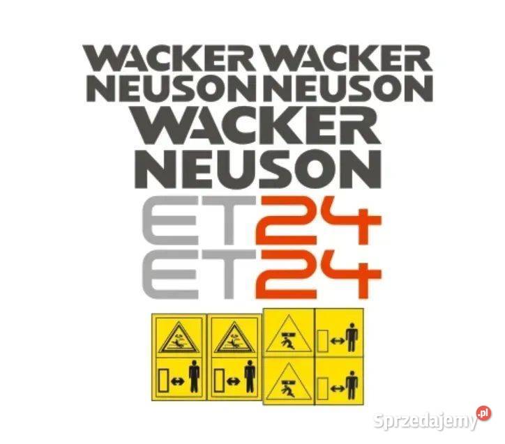 Naklejki oklejenie WACKER NEUSON ET24 Zamiennik