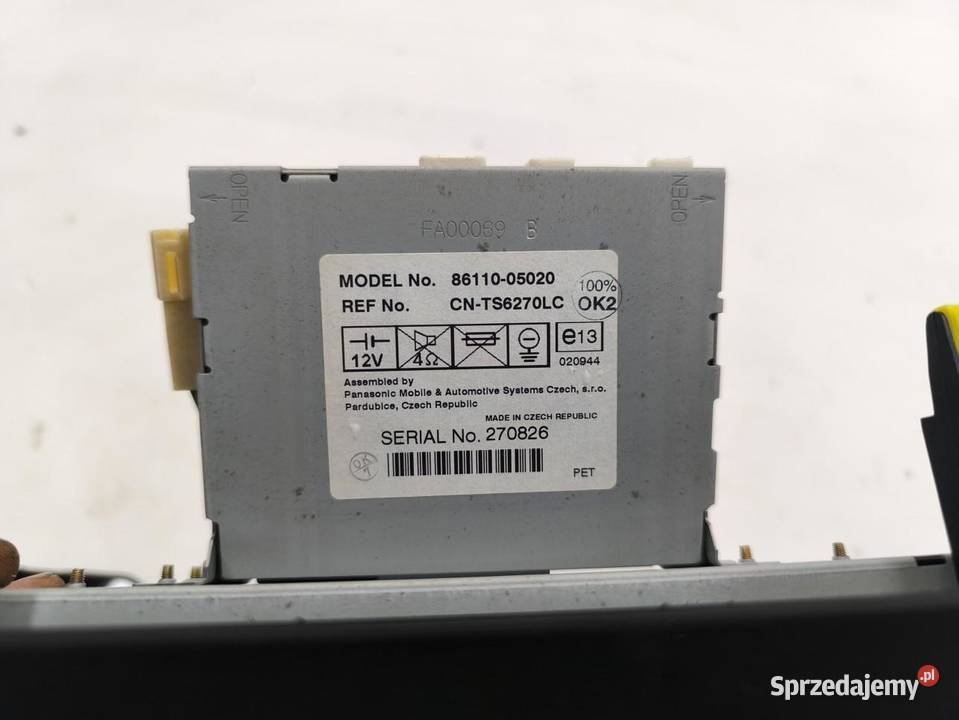 WYŚWIETLACZ PANEL ŚRODKOWY KRATKI TOYOTA AVENSIS