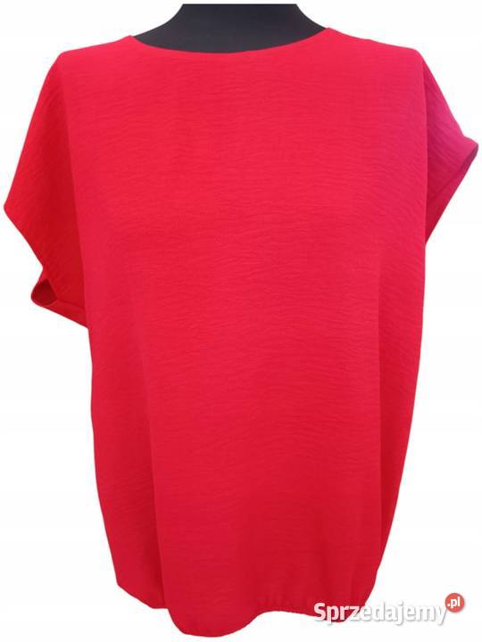 Top bluzka gumka Arigo czerwona 42 biust 104 czerwony Pątnów