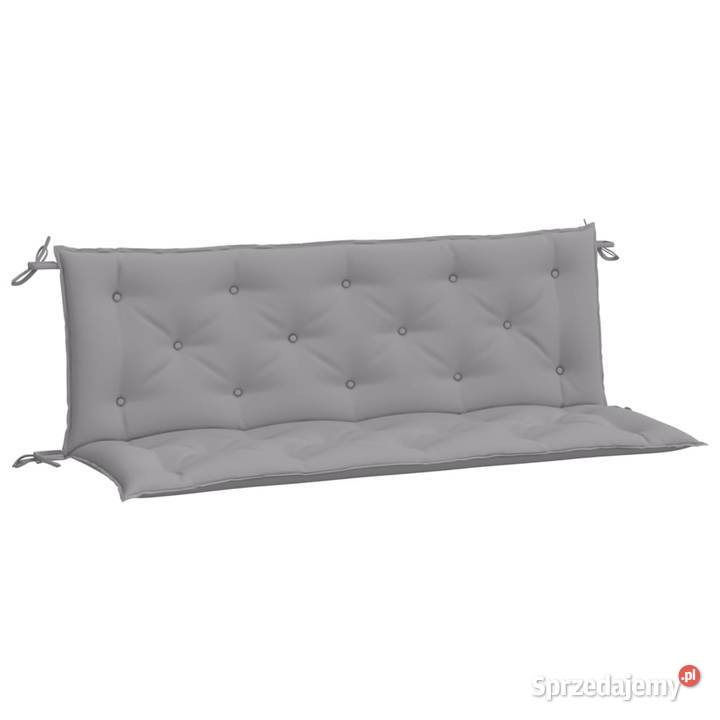 vidaXL Poduszki na ławkę ogrodową 2 szara Ogród