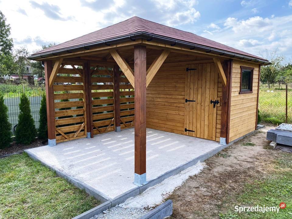 Altana ogrodowa z domkiem narzędziowym 3m x 5m małopolskie sprzedam