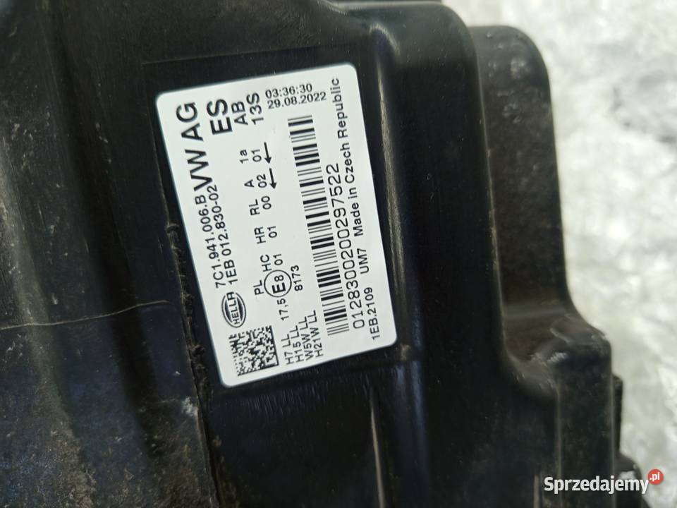 Reflektor prawy VW crafter Man tge hella Rzeszów