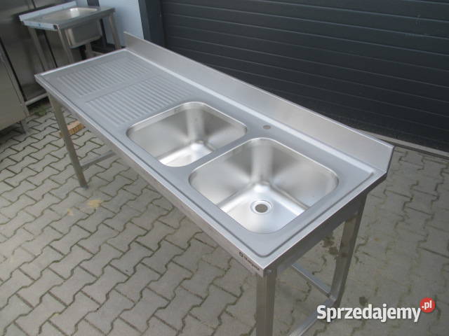Zlew Gastronomiczny 2 Komorowy z półką 1806085 Ostrów Wielkopolski