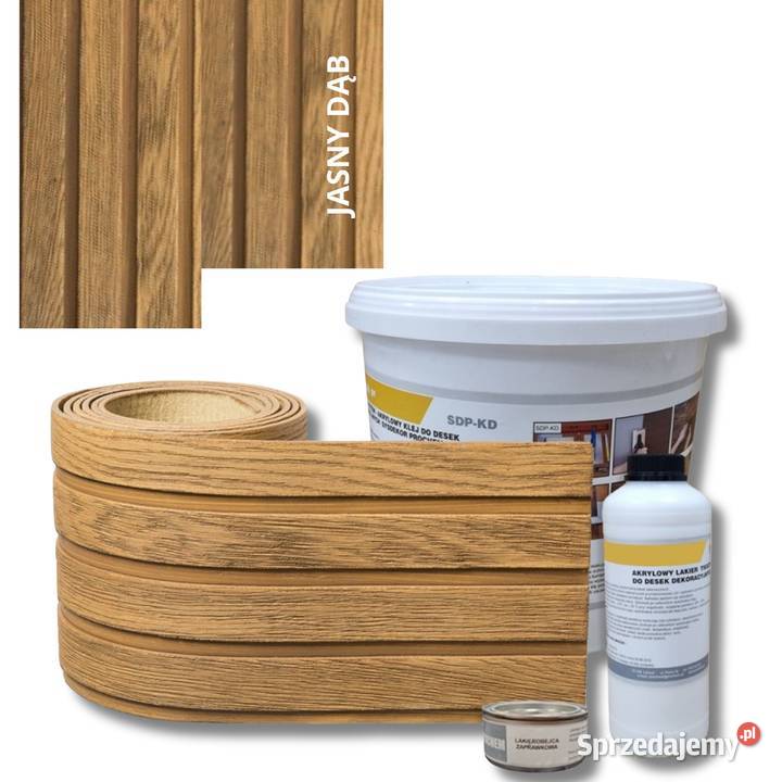 Lamel Elewacyjny 1m2 Pełny Zestaw Jasny Dąb Gdańsk