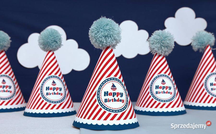 Marynarz granat szablony urodziny słodki stół