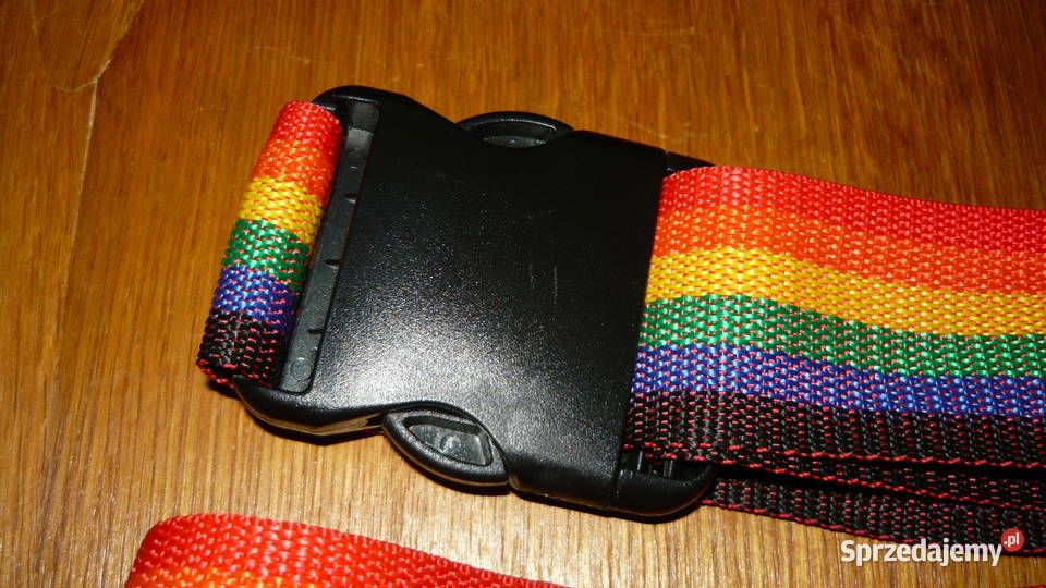 Pasek zestaw 2 tęczowy pas szeroki do spodni Sokółka sprzedam