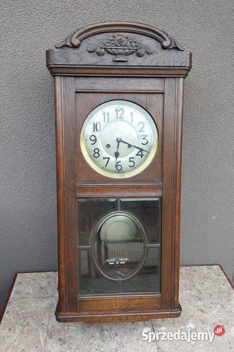 Stary zegar ścienny Junghans 1932r sprawny film pomorskie Tczew