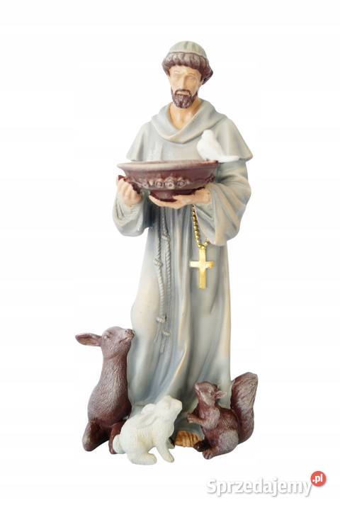 Święty Franciszek figura ładnie wykonana wielkopolskie Gizałki sprzedam
