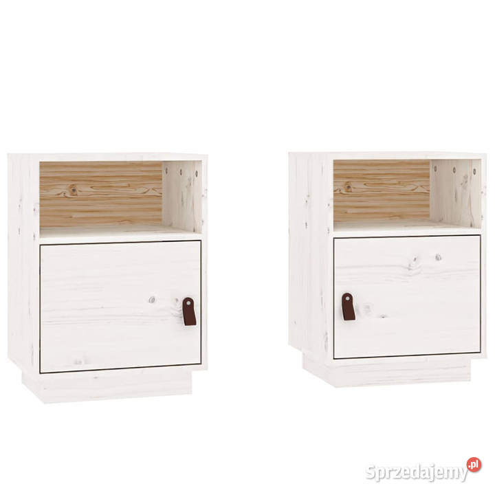 Szafki nocne 2 białe 40x34x55 lite drewno Warszawa sprzedam