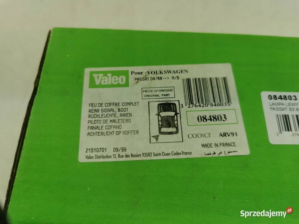 LAMPA LEWY TYŁ KLAPY VW PASSAT B3B4 19881997 lubelskie