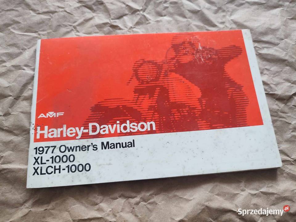 Harley 1977 XLCH1000 XL1000 owner Manual 9946677 podkarpackie Kolbuszowa