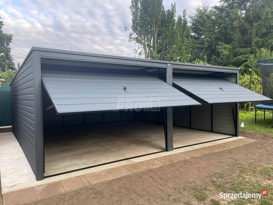 Garaz blaszany 6x6 2x Brama uchylna Antracyt dolnośląskie Jelenia Góra