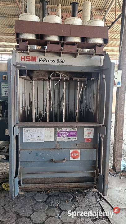 Pionowa prasa do belowania HSM VPRESS 860 Magazynowanie Łódź sprzedam