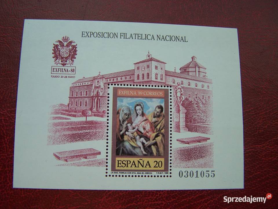 Hiszpania 1989 MNH Malarstwo Wystawa EXFILNA 89 Tychy sprzedam