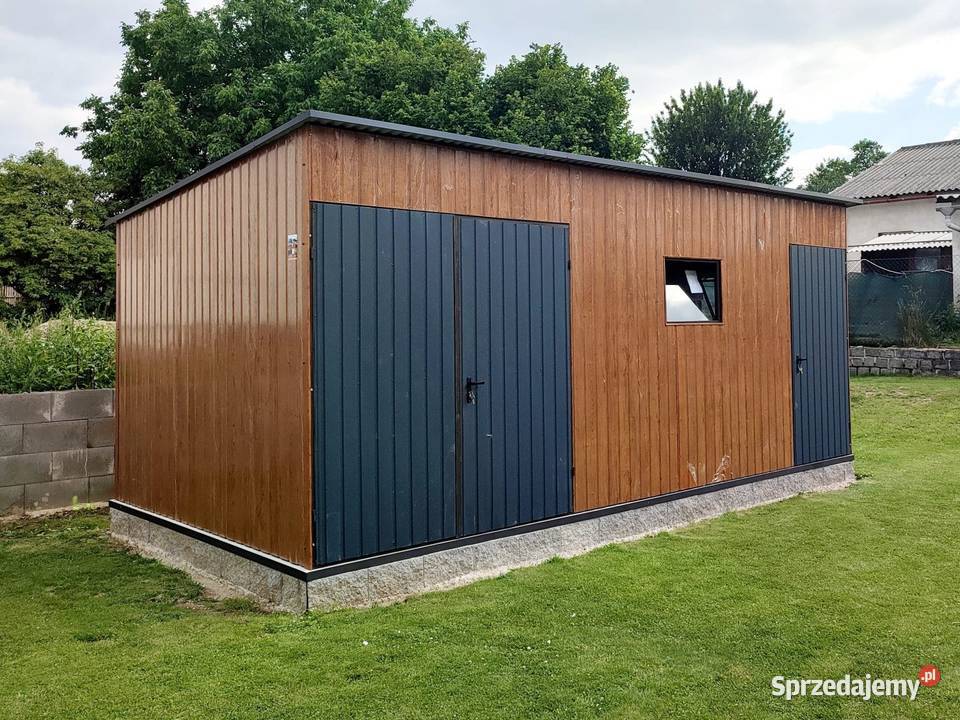 Domek ogrodowy 63 m złoty dąb jasny ciemny