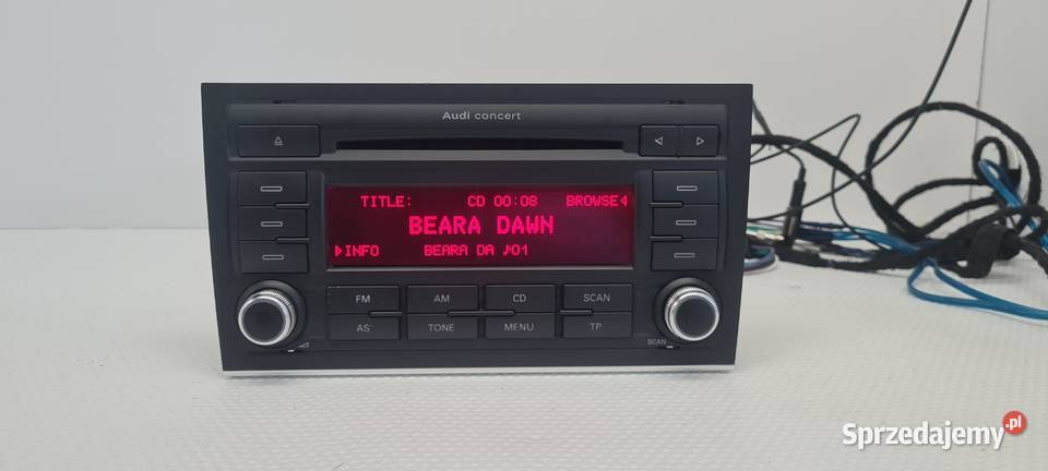 Audi Concert A4 B7 Radio Cd Mp3 Aux 8E0035186AK Radioodtwarzacze