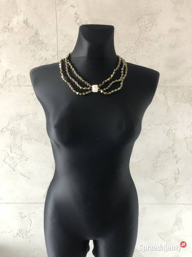 Zielone korale koraliki łańcuszek wisiorek łódzkie Łódź