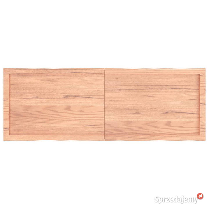 Blat jasnobrązowy 140x50x26 drewno z naturalną Blaty Warszawa sprzedam