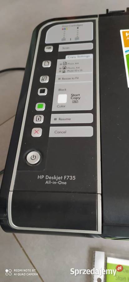 drukarka hp deskjet F735 plus tusz czarny Druk w kolorze Poznań