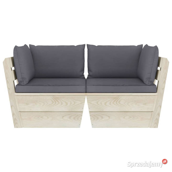 Ogrodowa sofa 2osobowa z palet z poduszkami Warszawa