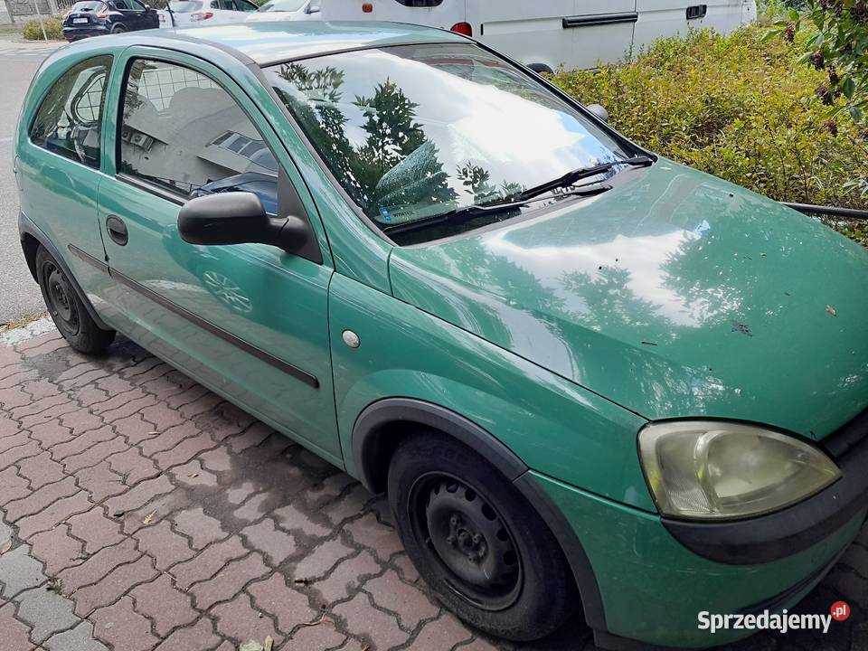 Opel Corsa C 12 pierwszy właściciel 2002 124kkm zielony Warszawa