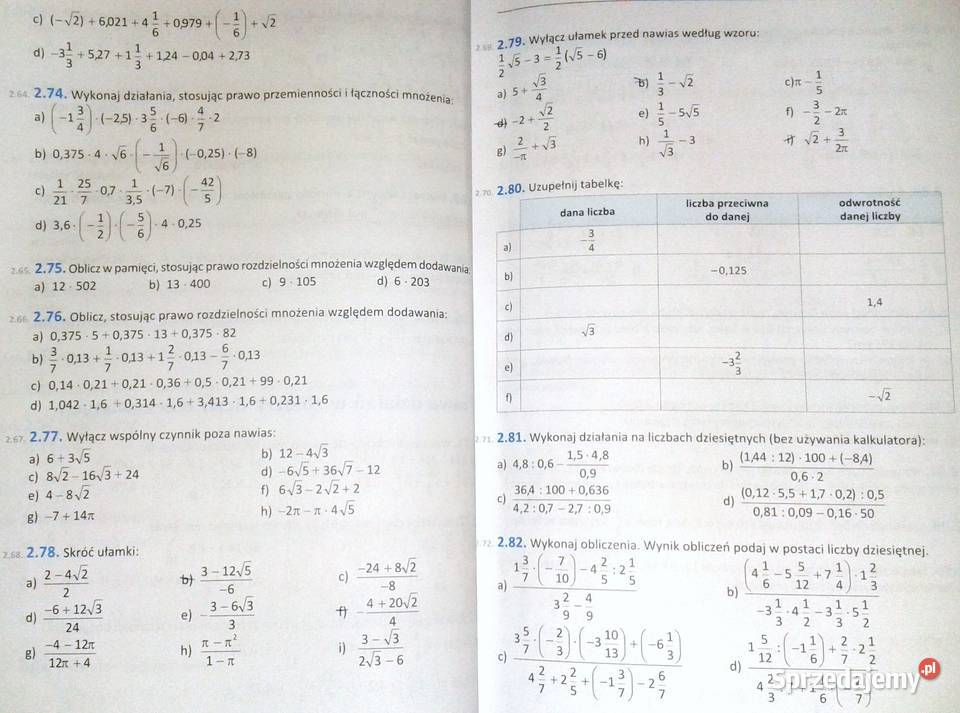 Matematyka kl 1 Zb zadań M Kurczab E Kurczab Chełm sprzedam