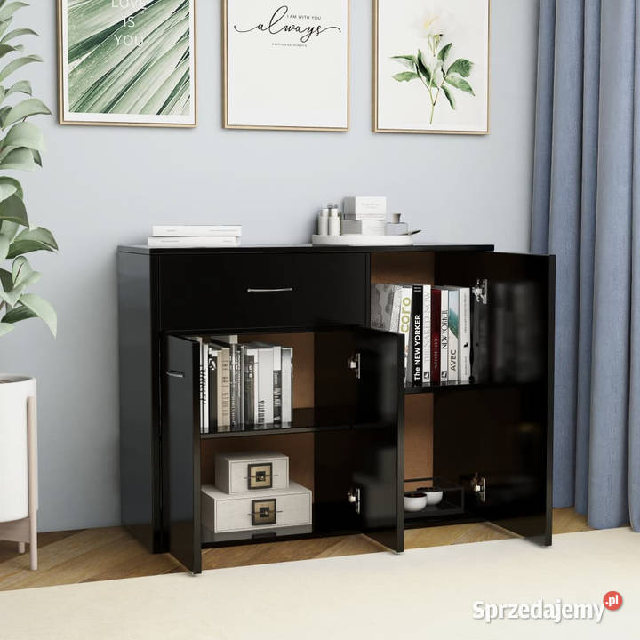 Szafka czarna 88x30x70 materiał drewnopochodny mazowieckie Warszawa