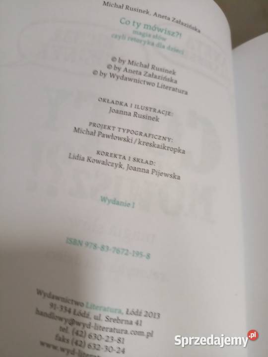 Co ty mówisz Rusinek książki kiermasz wyprzedaże Warszawa