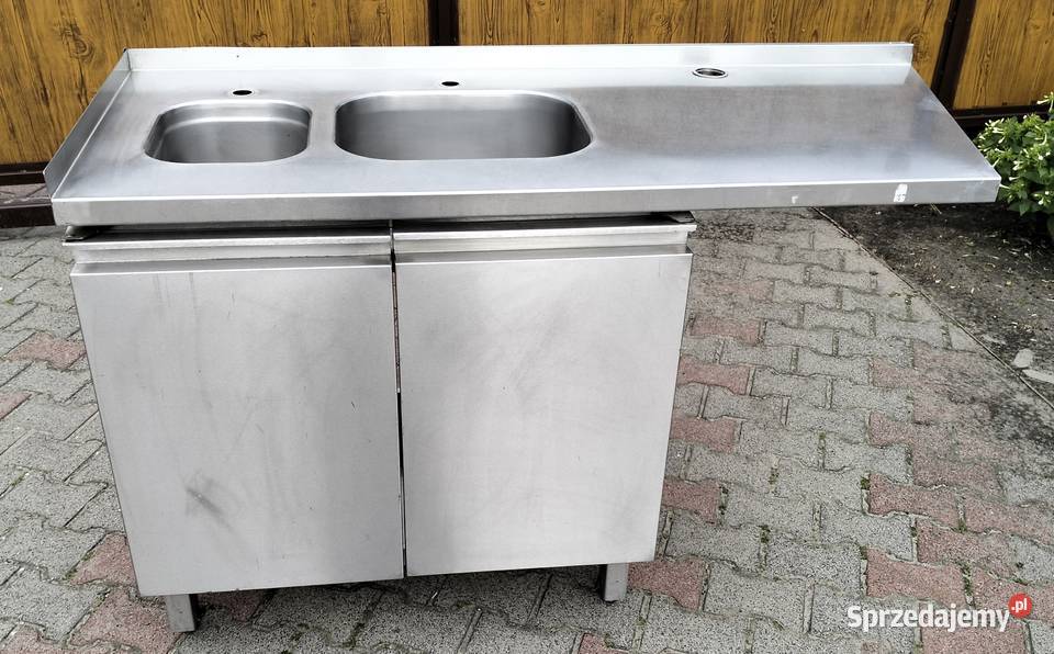 Zlew gastronomiczny 2komorowy 150x645x90 Słupia Kapitulna