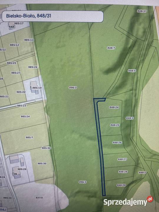 Działka grunty orne w Stary Bielsku w 940m2 Grunty i działki Bielsko-Biała sprzedam