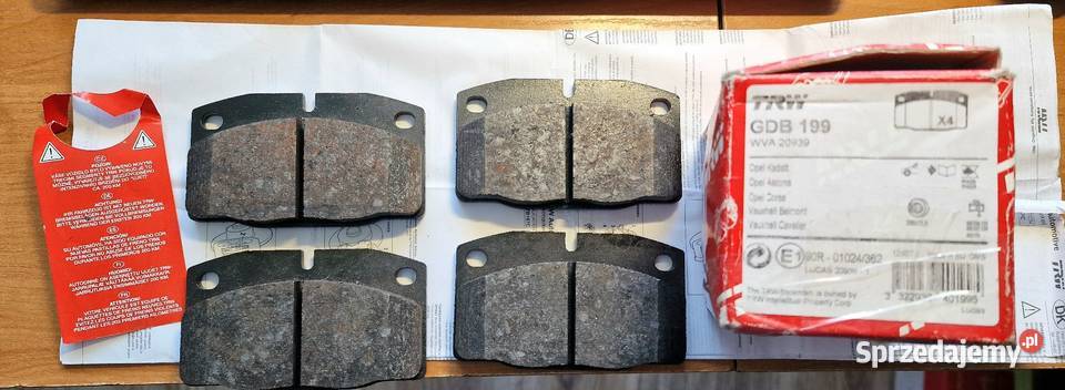 Klocki Hamulcowe TRW GDB199 Opel Corsa Astra Wałbrzych